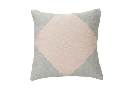 Diamond Accent Pillow, Blue - 18x18 inch by The Artisen