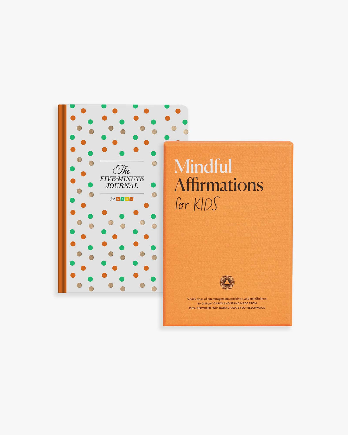 Focus young minds on the good things in their lives, fostering gratitude and a growth mindset with the Learning and Growing bundle, featuring The Five Minute Journal for Kids and Mindful Affirmations for Kids.