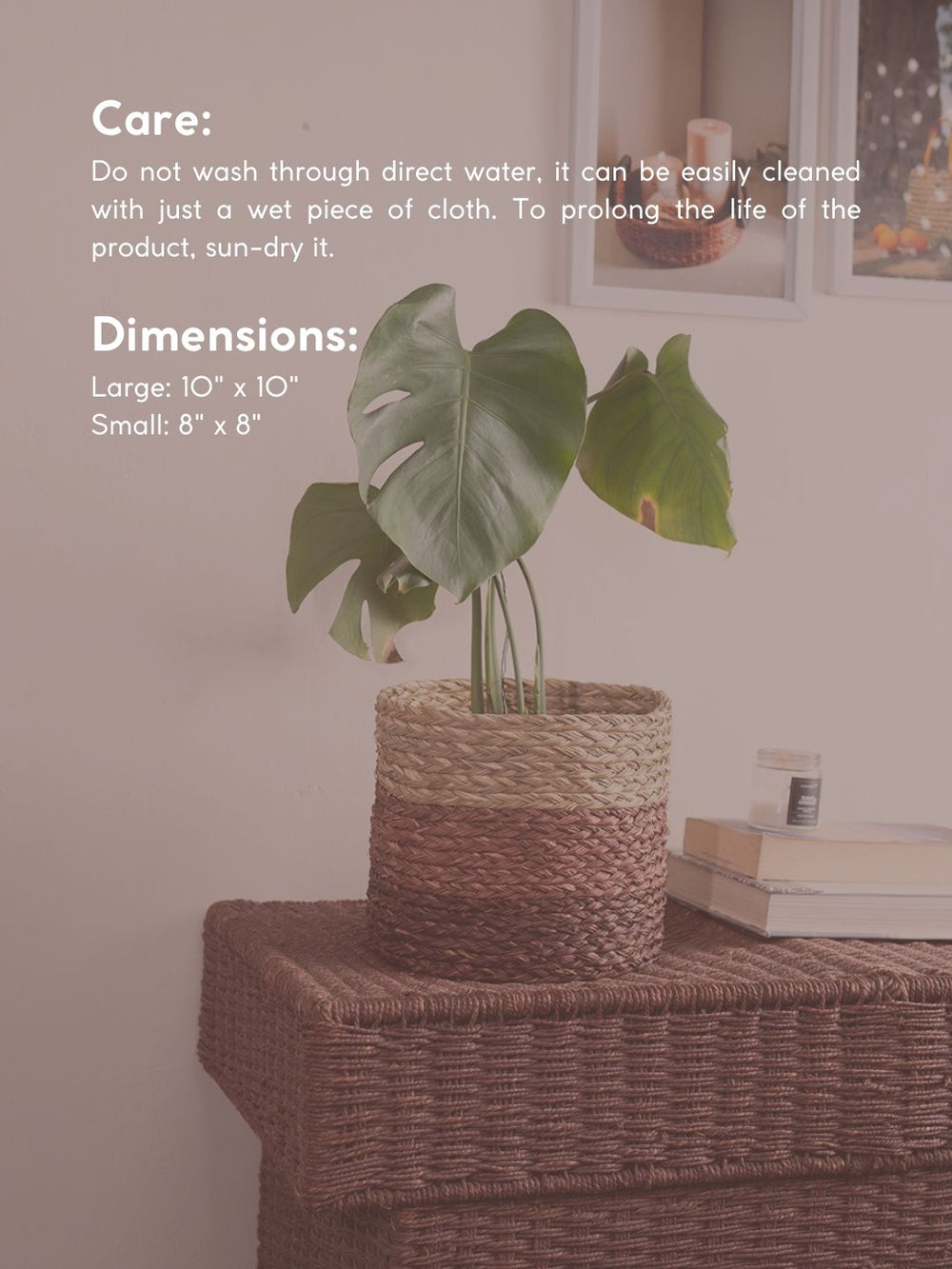 Sabai Plant Holder / Basket - Brown - Sumiye Co