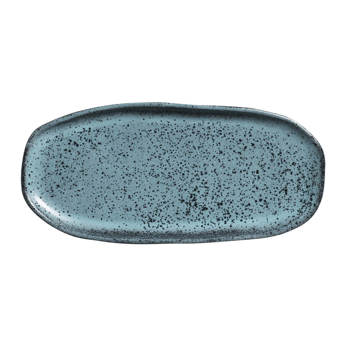 Shallow Organic Oval Platter Small Set of 4