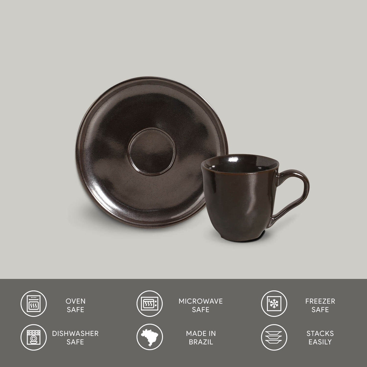 Coffee Cup & Saucer Set of 6