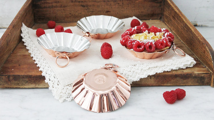 Copper Tartlet Moulds (Set of 4) | Vintage French Inspired - Sumiye Co