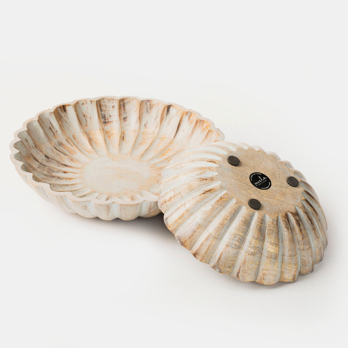Scallop Serenity Bowls - Greywash - Sumiye Co