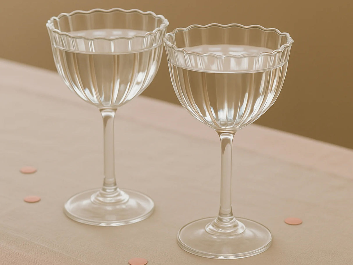 Kira Stemware Coupes - Set of 2 - Sumiye Co