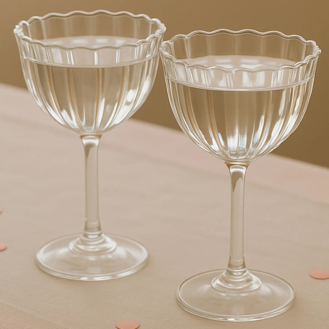 Kira Stemware Coupes - Set of 2 - Sumiye Co