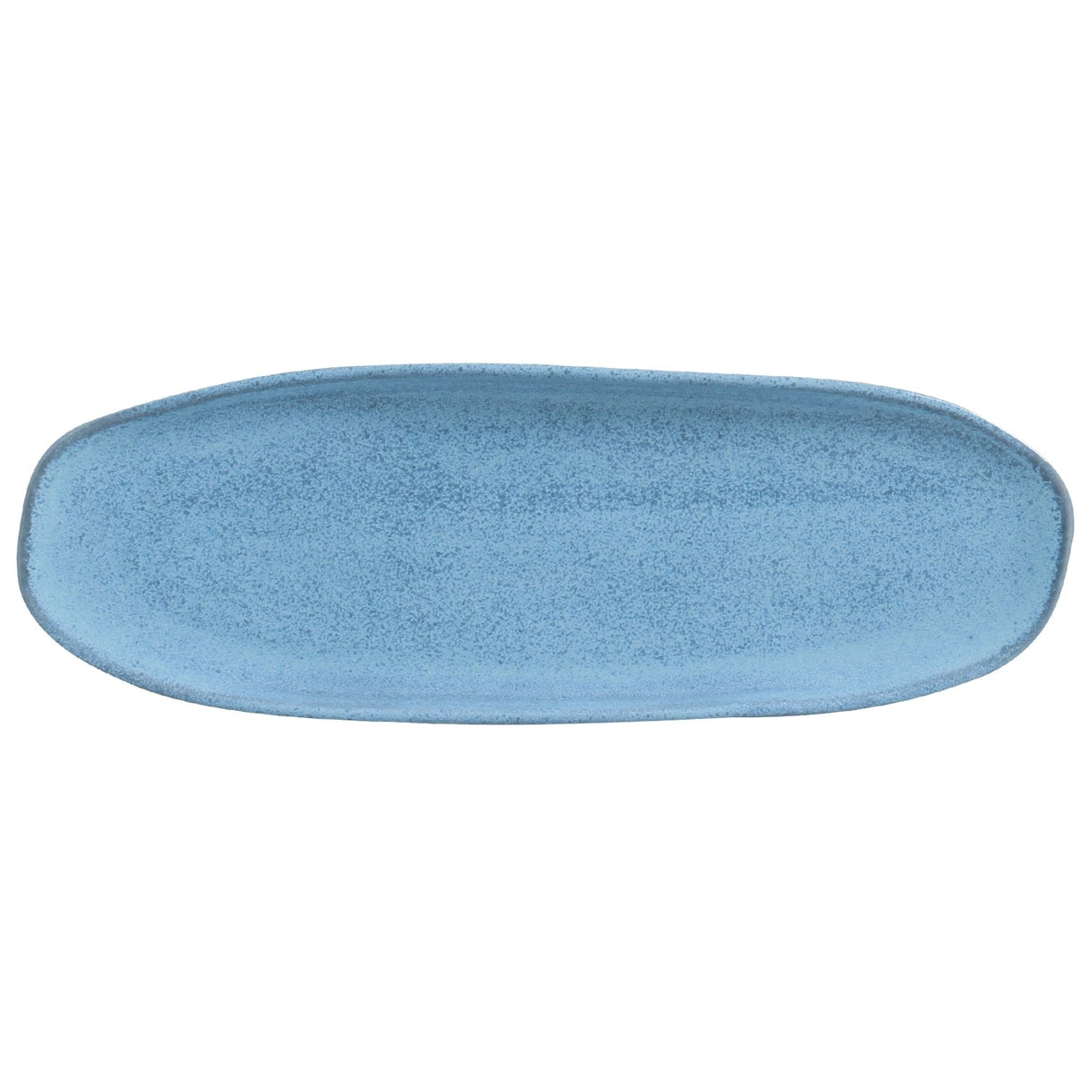 Shallow Organic Oval Platter Large Set of 4