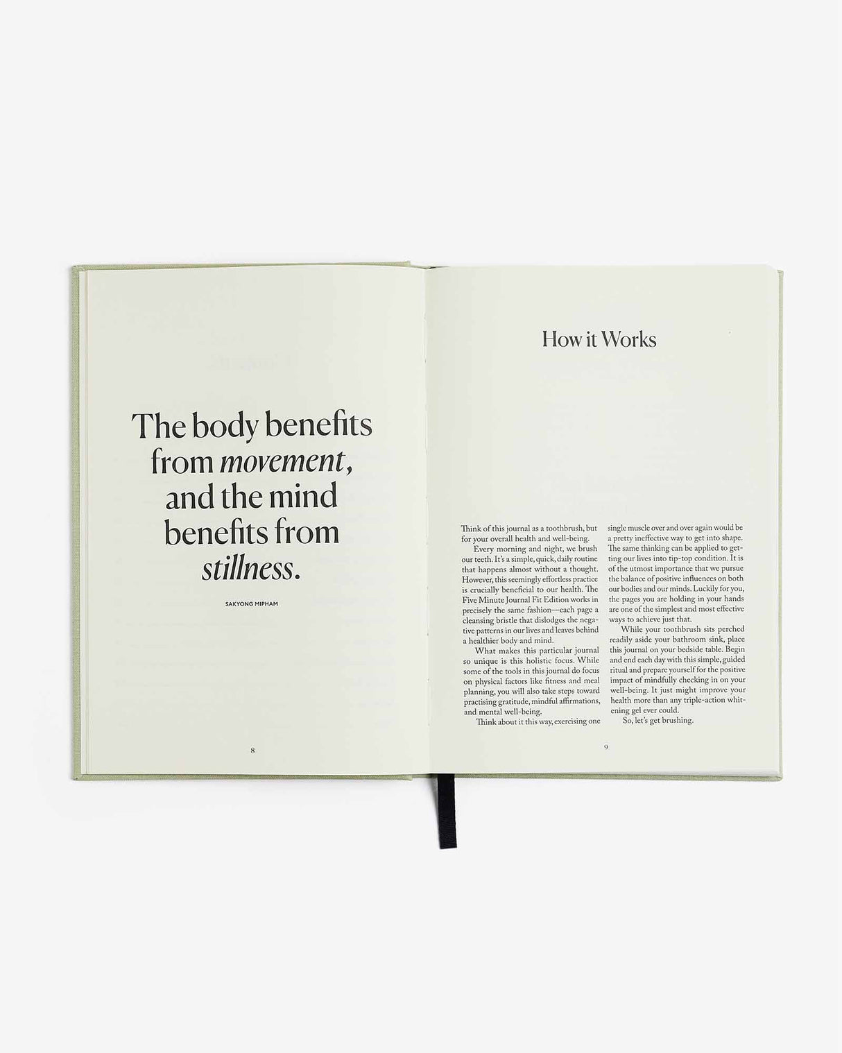 The Five Minute Journal Fit Edition gratitude journal and fitness tracker, habit tracker, planner