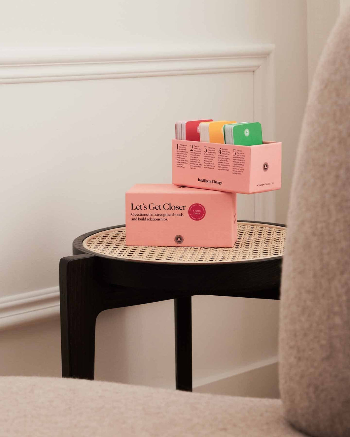 Let's Get Closer conversation cards to strengthen bonds and build relationships, dinner conversation card game, adult conversation cards