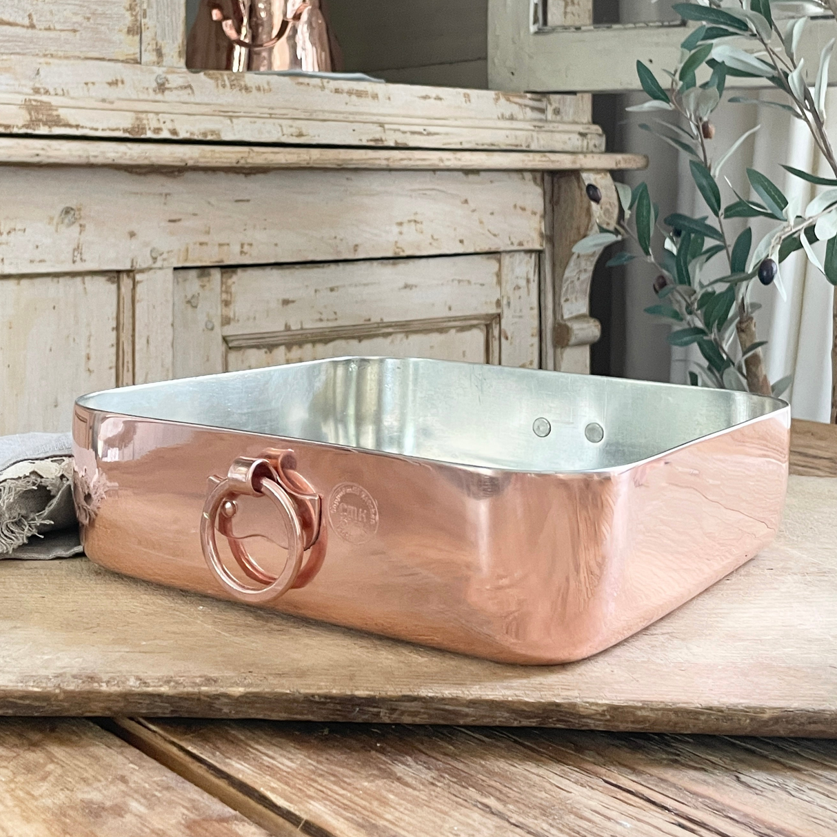 Copper Baking Pan | Vintage French Inspired - Sumiye Co
