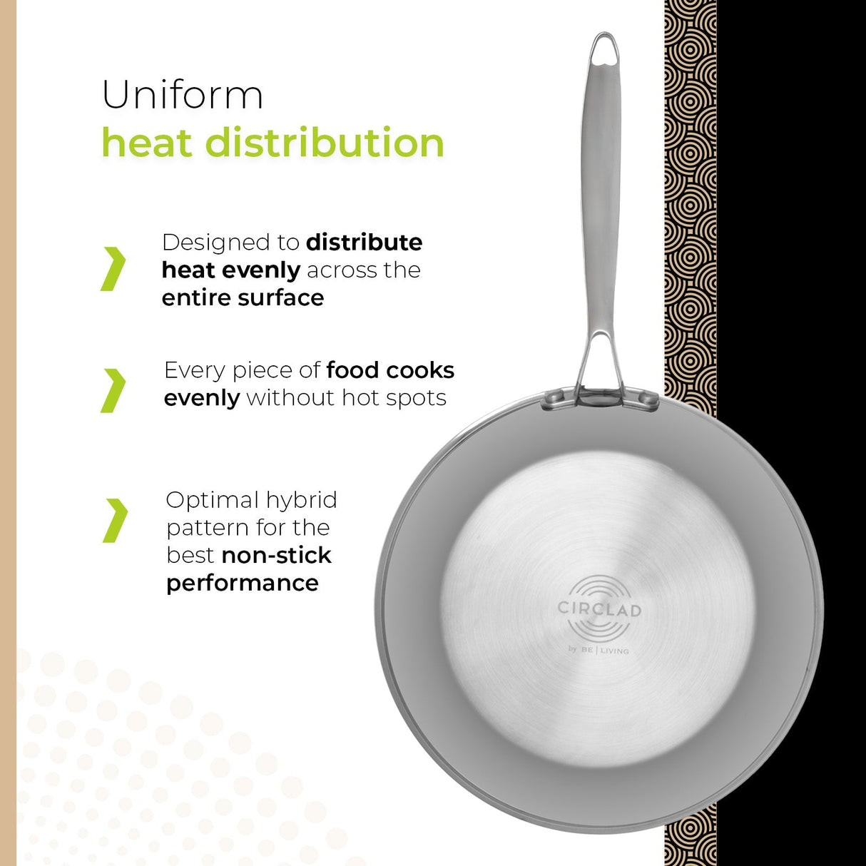 BE | LIVING CIRCLAD Series - 2 pcs Frying Pan Set 26 cm + 30 cm