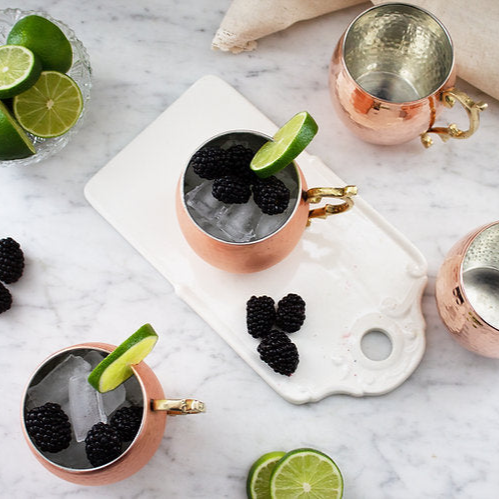 Copper Moscow Mule Mugs (Set of 4) | Vintage French Inspired - Sumiye Co