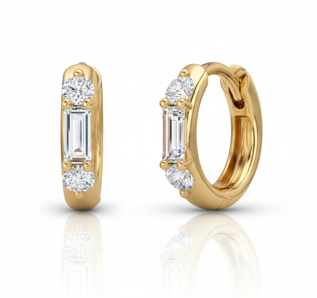 Eterna Baguette Hoops-0