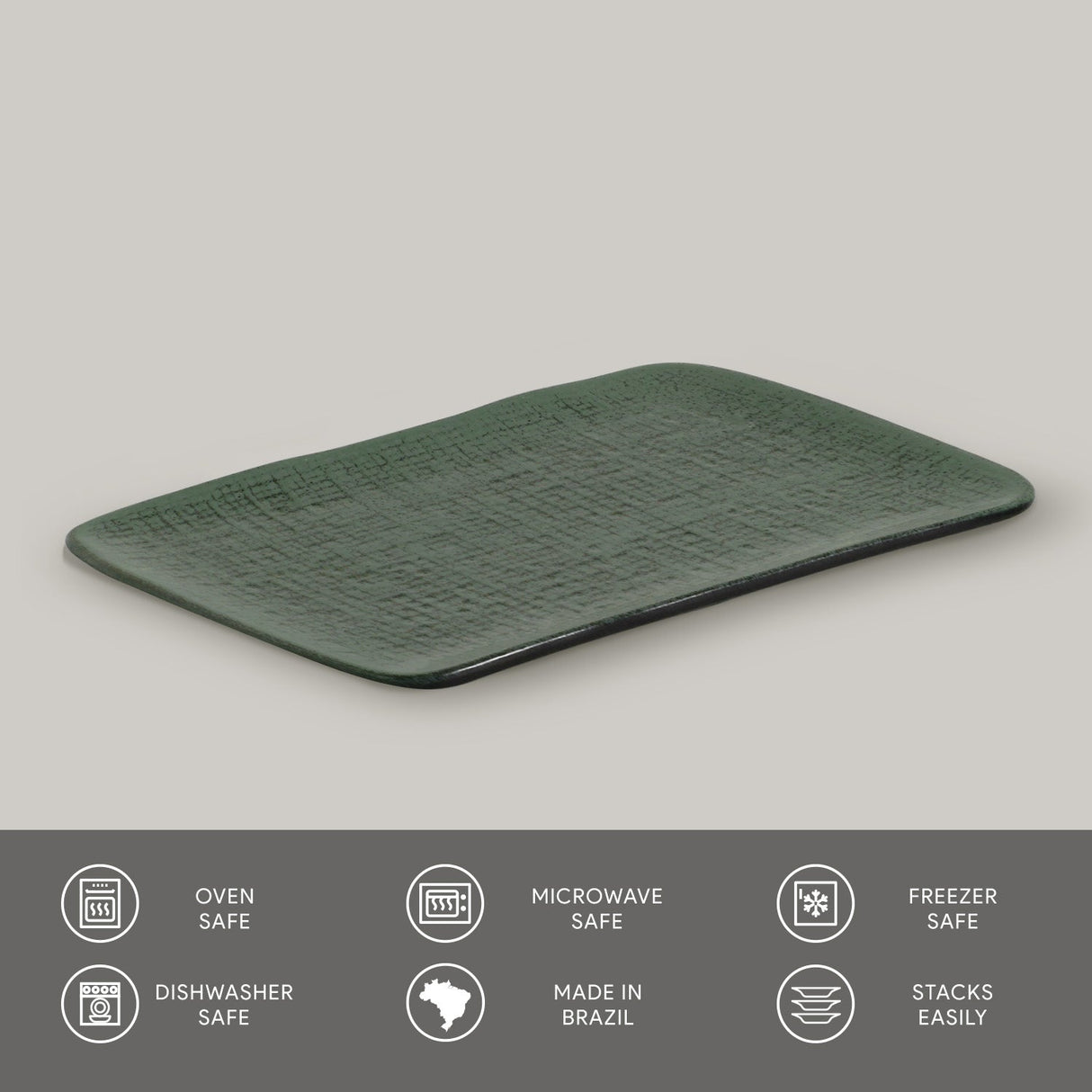 Rectangular Platter Juta Medium Set of 4