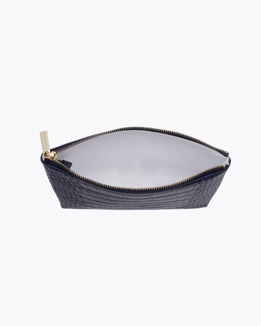The Snacker - Navy Croc | Designer Lunch Bags & Totes - Sumiye Co