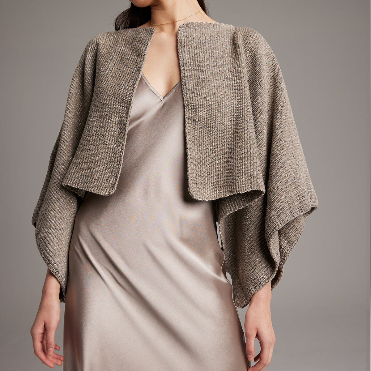 Shimmering Cotton Bolero - Sumiye Co