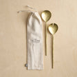 Forge Brass Salad Servers - Set of 2 - Sumiye Co