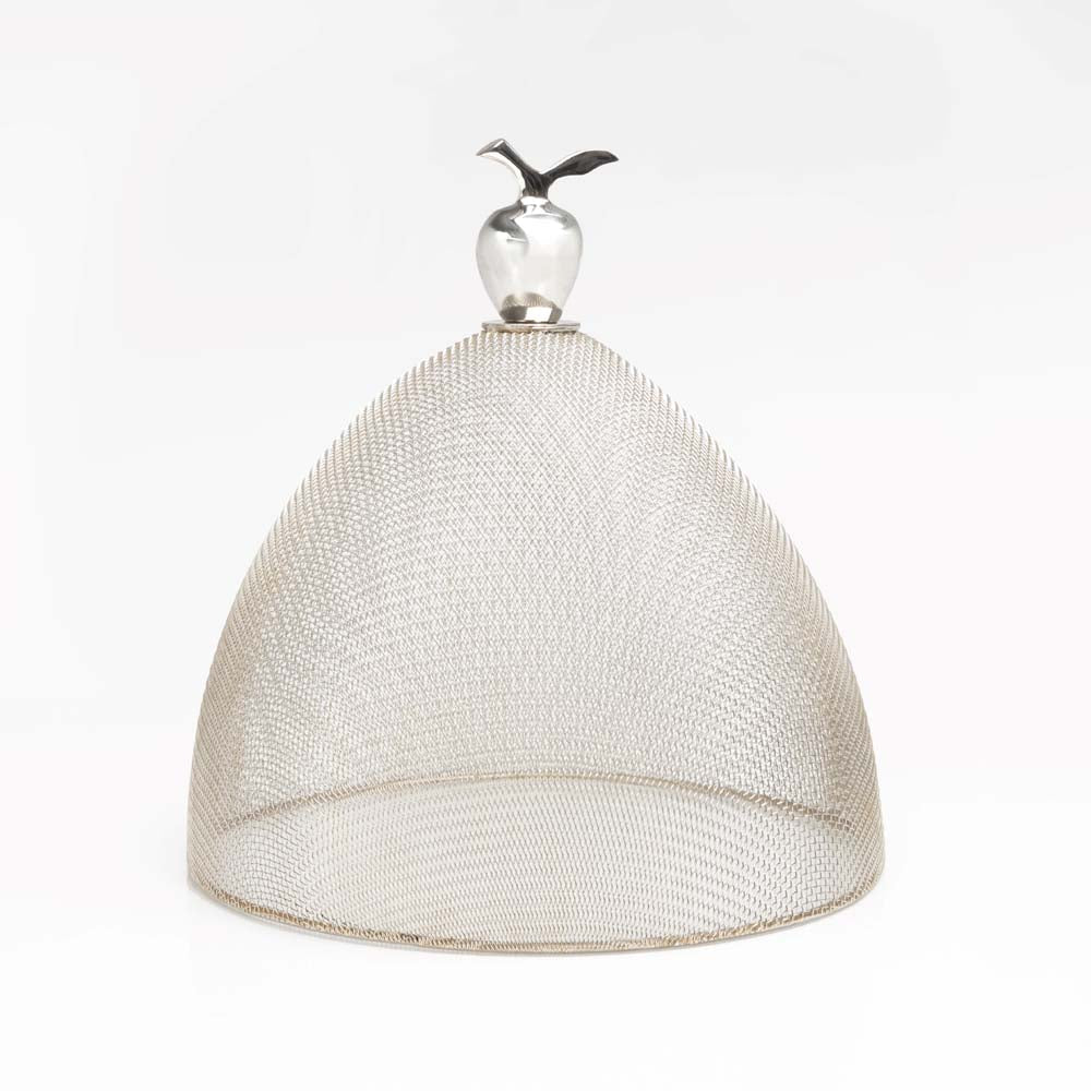 Mesh Domes Set of 2 (1 Each Lg & Sm) - Silver Nickel
