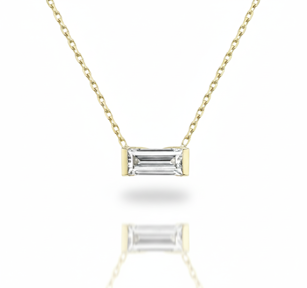 Linéa Baguette Necklace-0