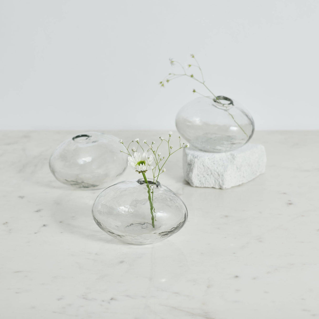 Pebbled Natura Vases Set of 3 - Sumiye Co