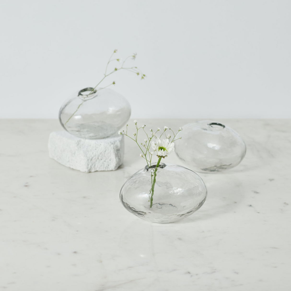 Pebbled Natura Vases Set of 3 - Sumiye Co