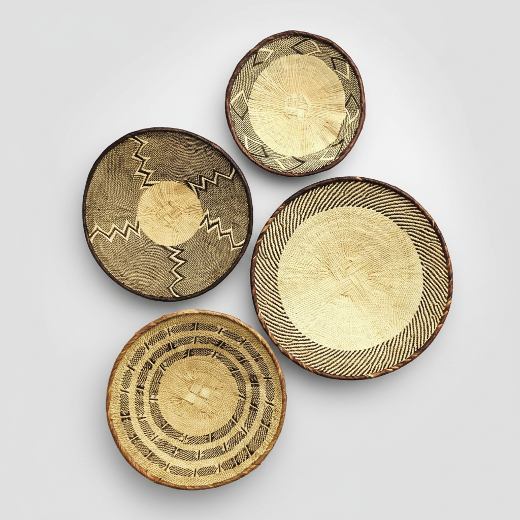 Tonga Wall Decor Basket Set of 4 - Sumiye Co