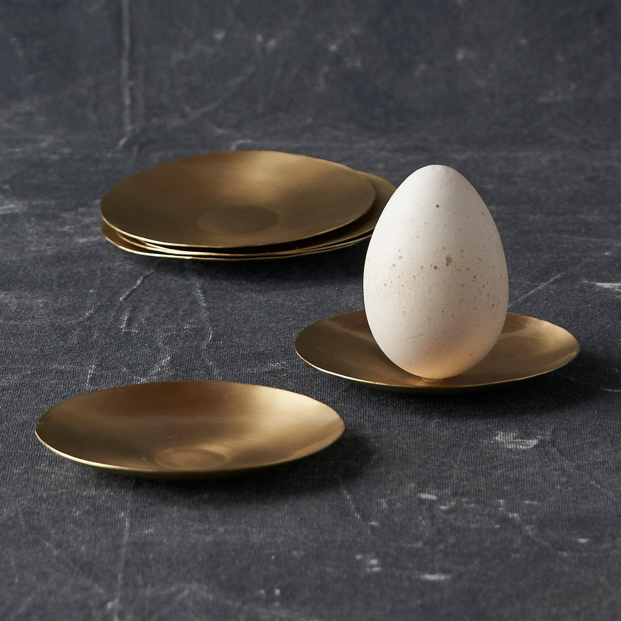 Brass Plates Extra Small Set of 6 - Sumiye Co