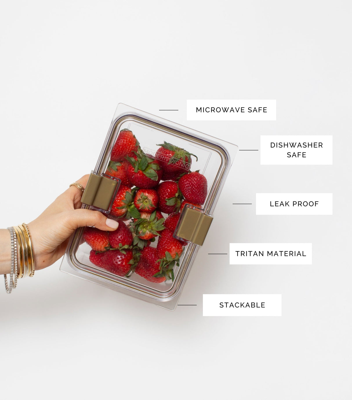 The Food Container - 3 Set (8.27 x 5.78 x 2.52 in) - Sumiye Co