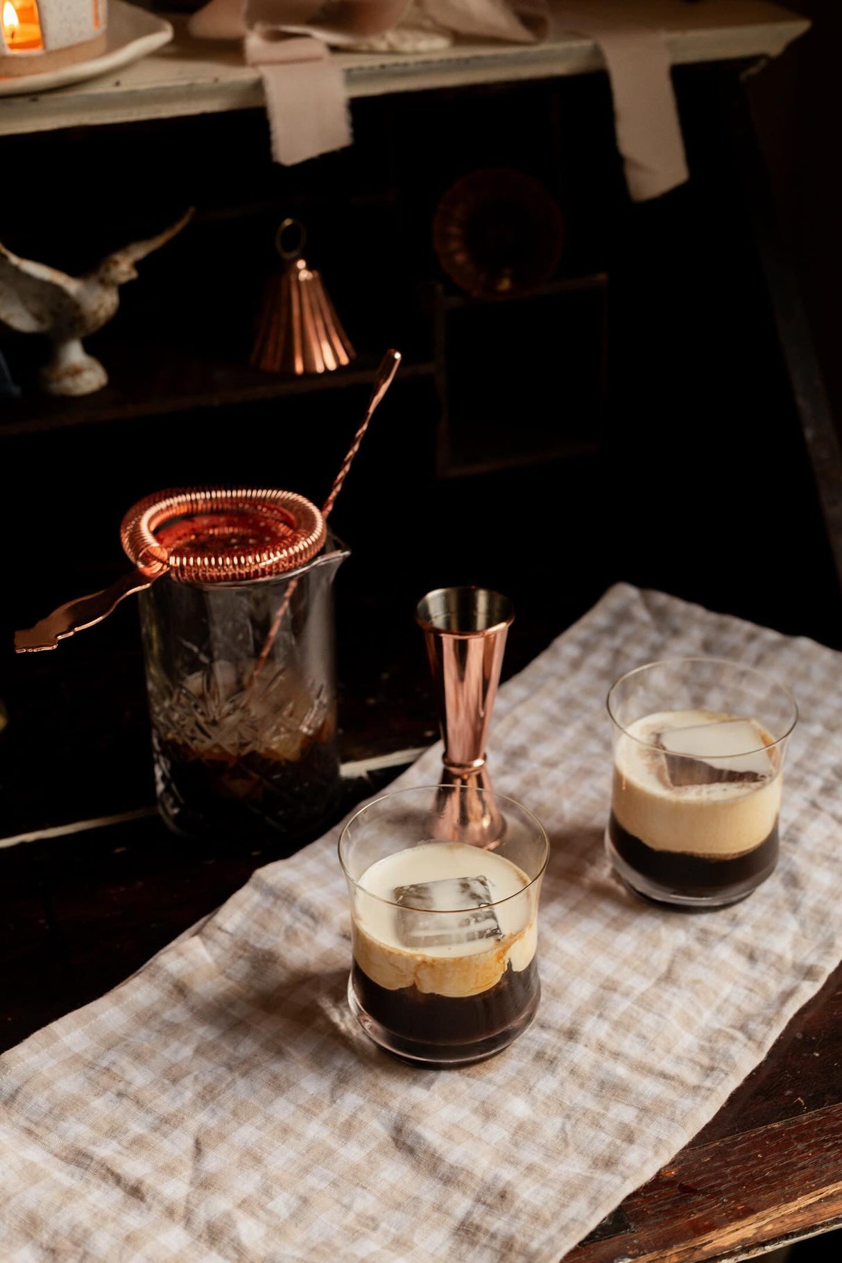 Copper & Glass Barware Set | Vintage Inspired - Sumiye Co