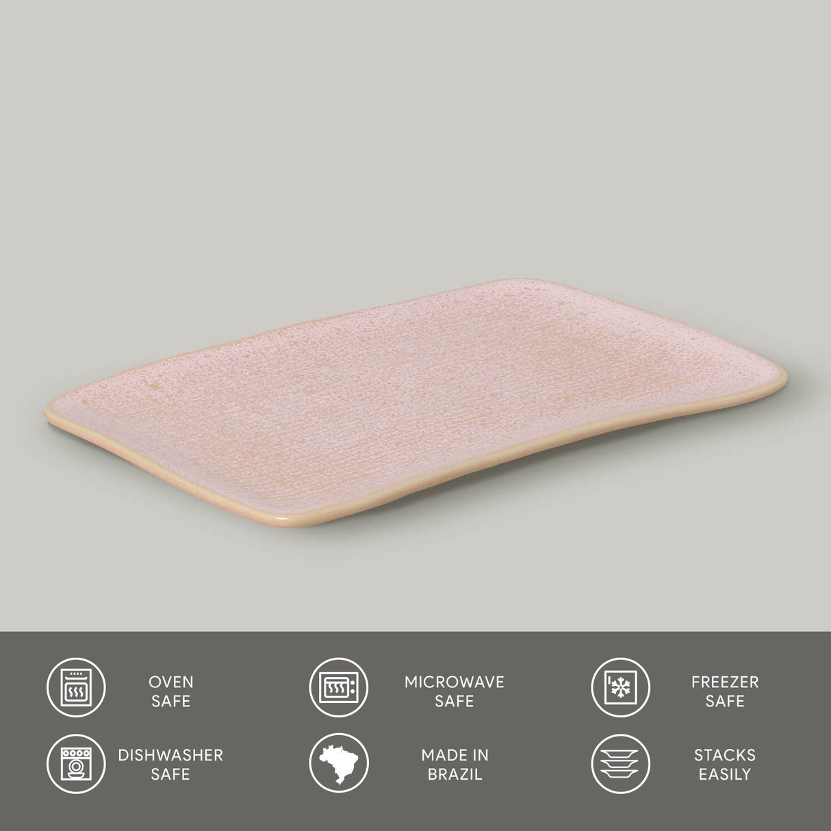 Rectangular Platter Juta Medium Set of 4