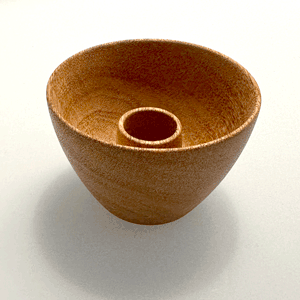 Mini Bowl Candle Holder - Mahogany - Set of 2 - Sumiye Co
