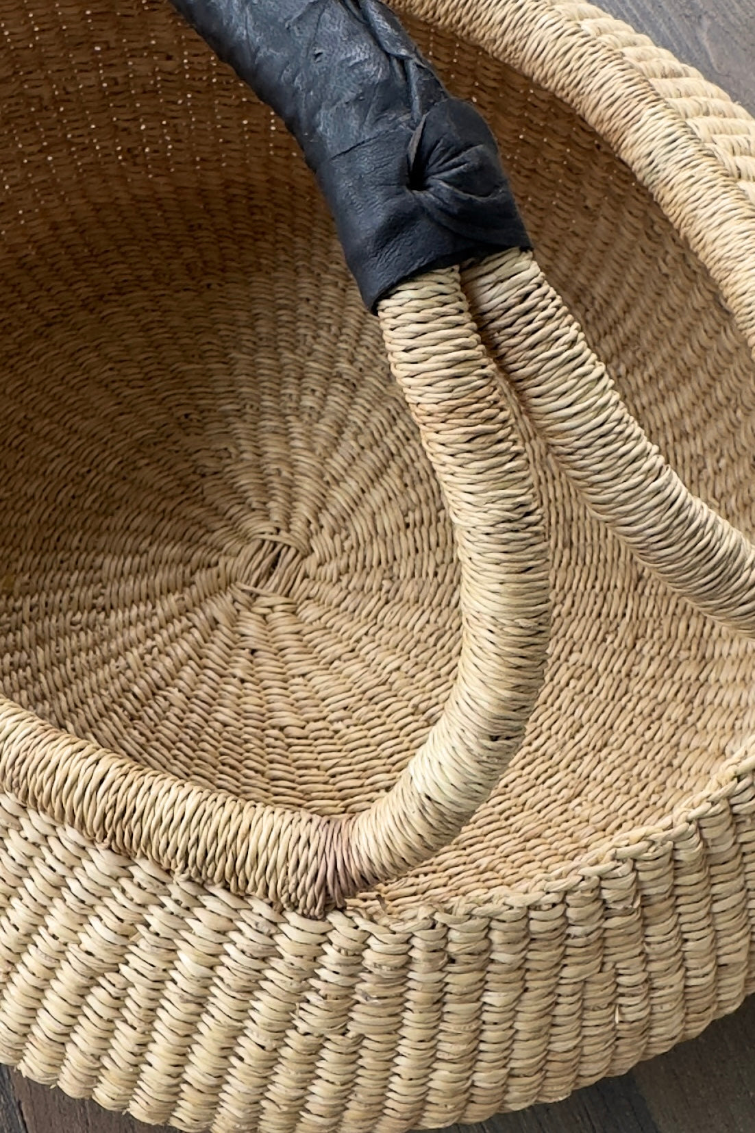 Handwoven Double Weave Kettle Basket