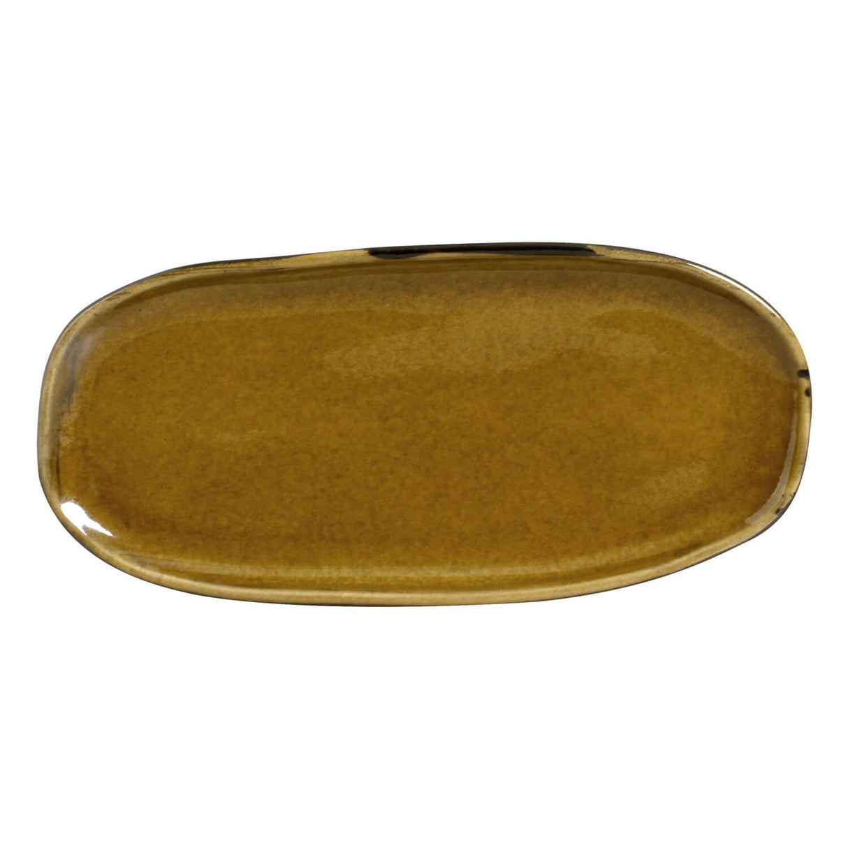 Shallow Organic Oval Platter Small Set of 4
