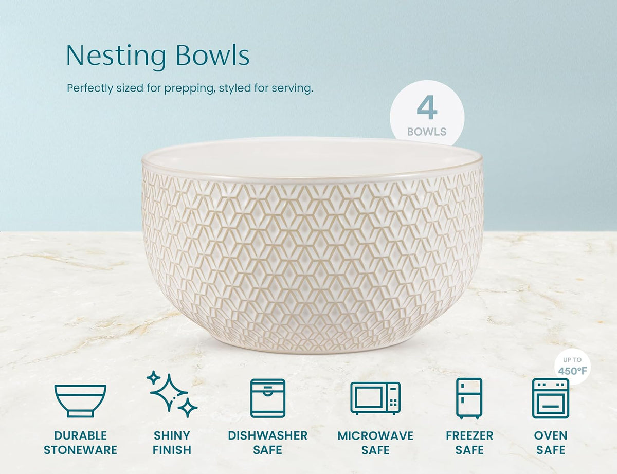 Nesting Bowls - Set of 4 (20oz/44oz/98oz/145 Oz)