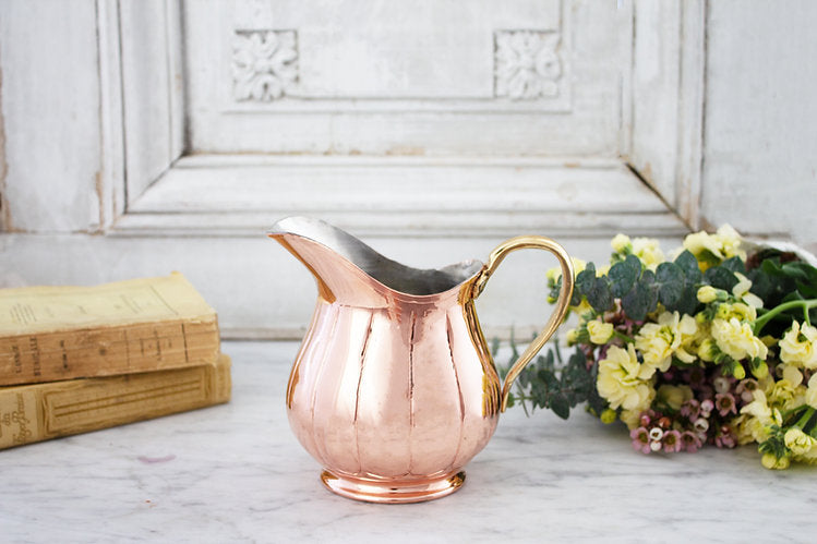 Copper Small Pitcher | Vintage French Inspired - Sumiye Co