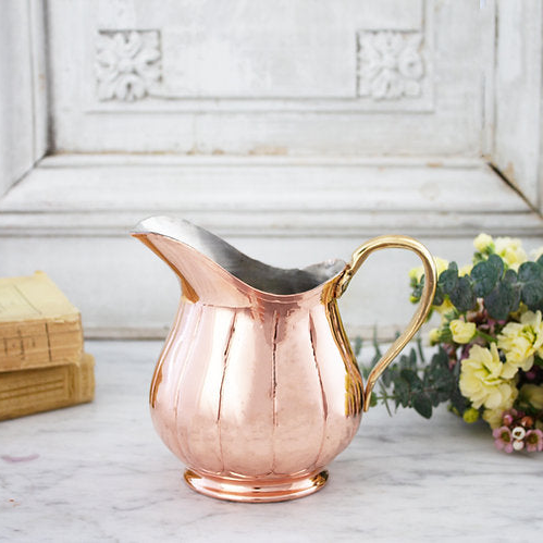Copper Small Pitcher | Vintage French Inspired - Sumiye Co