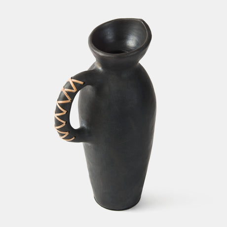 Longpi Black Clay Vase - Sumiye Co