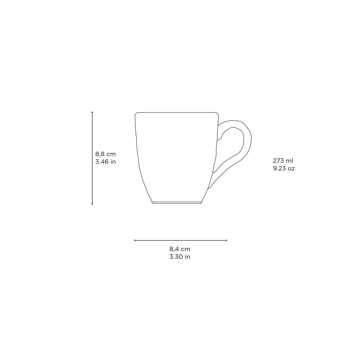 Organic Mug Set of 4