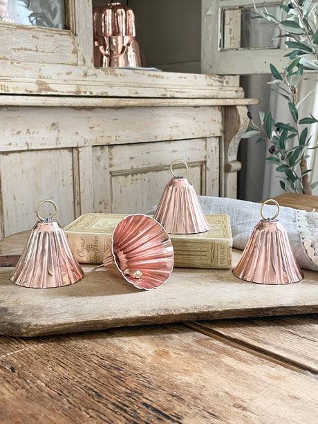 Copper Bell Ornaments (Set of 4) - Sumiye Co