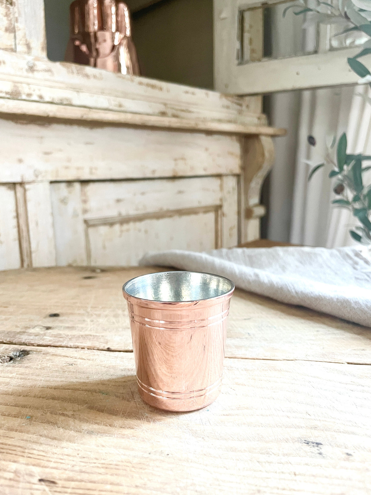 Copper Shot Glass Set/4 | Vintage Inspired - Sumiye Co