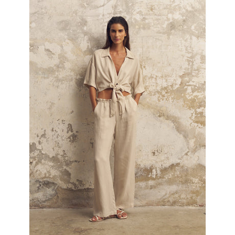 Lucid Flow Tie Pants - Sand - Sumiye Co