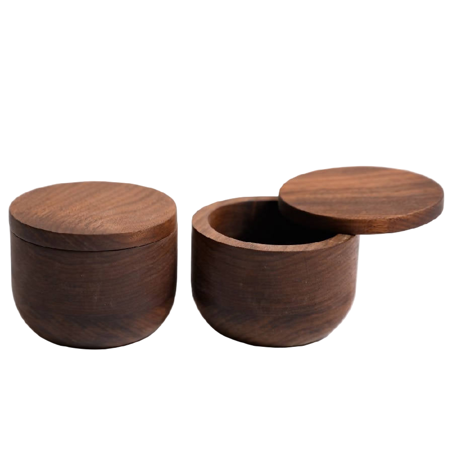 Chechén Wood Spice Jar – Handcrafted in Guadalajara, Mexico - Sumiye Co