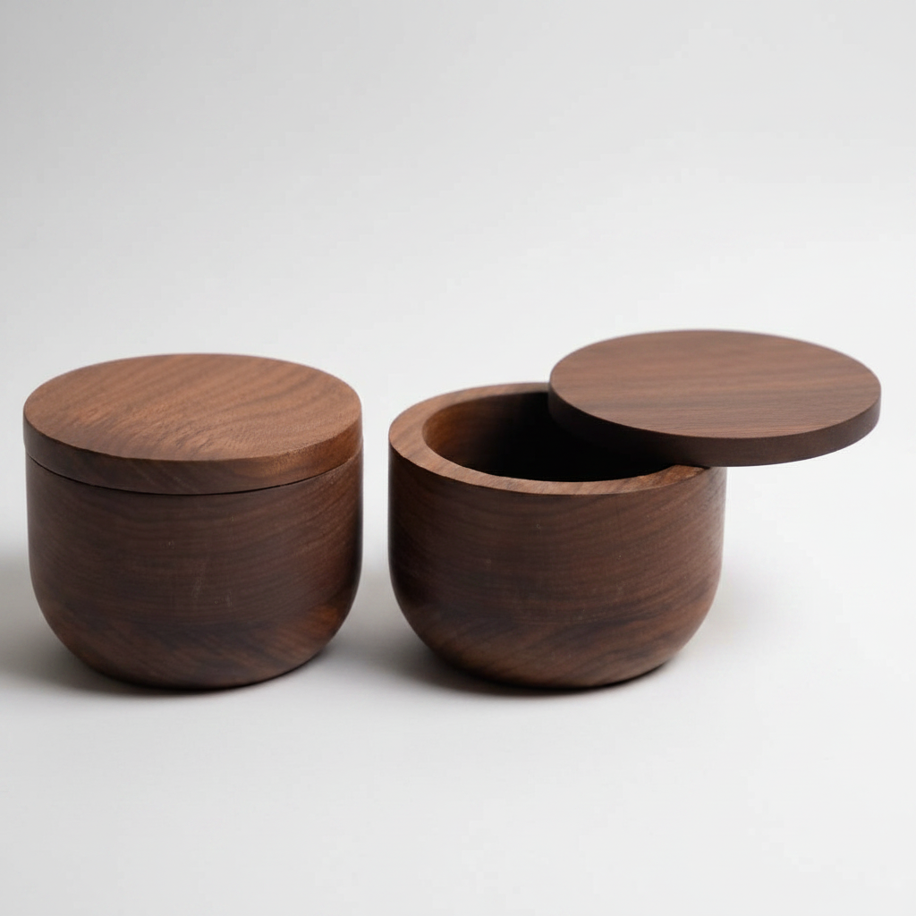 Chechén Wood Spice Jar – Handcrafted in Guadalajara, Mexico - Sumiye Co