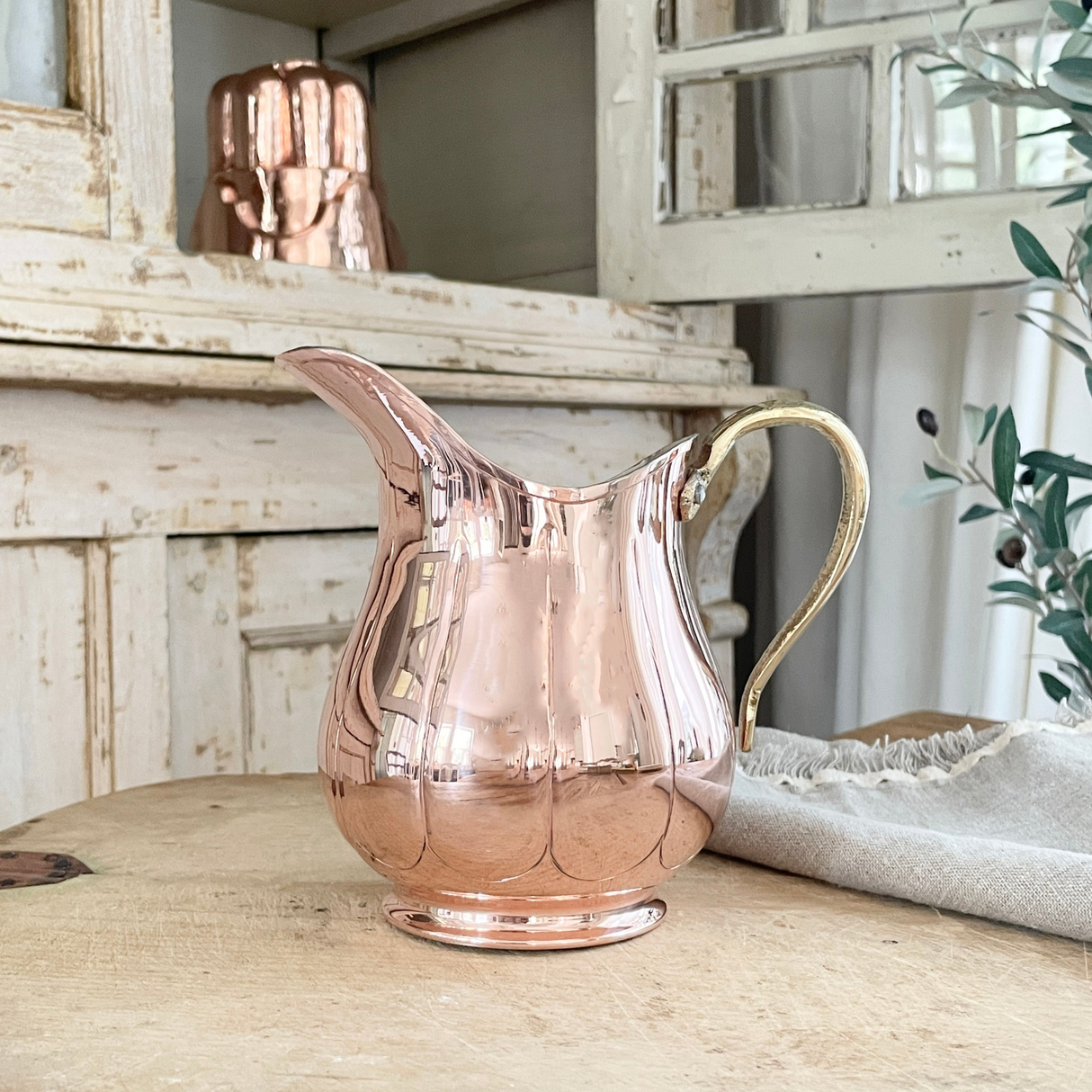 Copper Small Pitcher | Vintage French Inspired - Sumiye Co