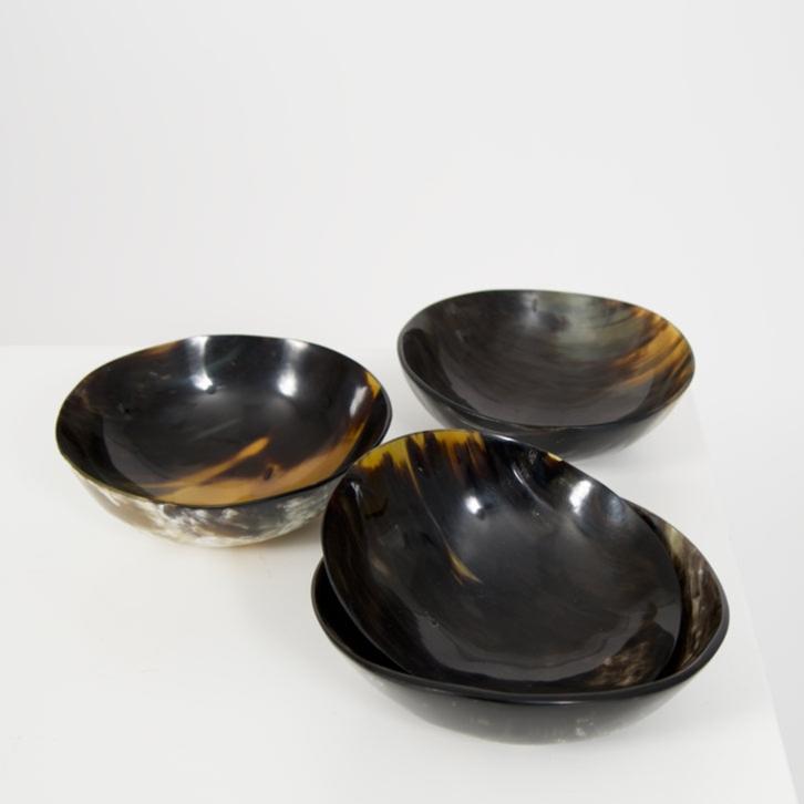 Round Horn Bowl - Black - Sumiye Co