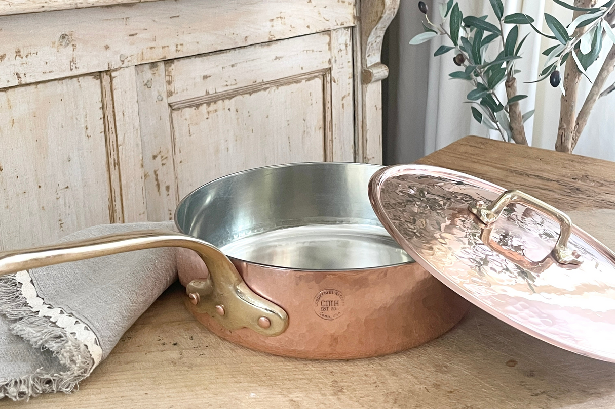 Copper Medium Sauté Pan | Vintage Inspired - Sumiye Co