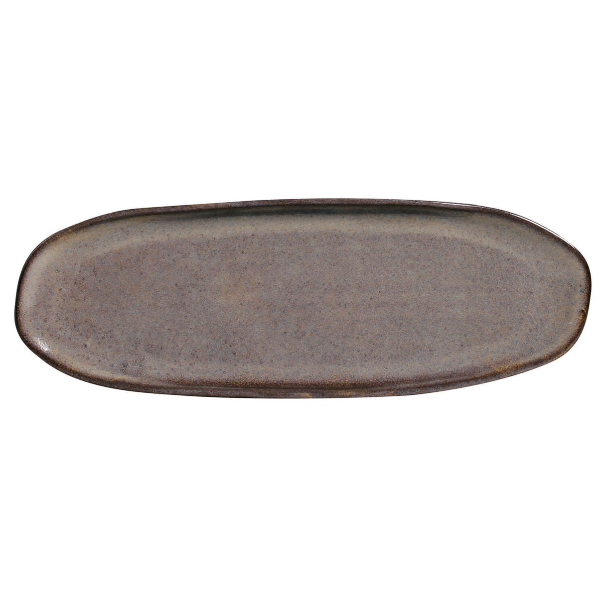 Shallow Organic Oval Platter Large Set of 4