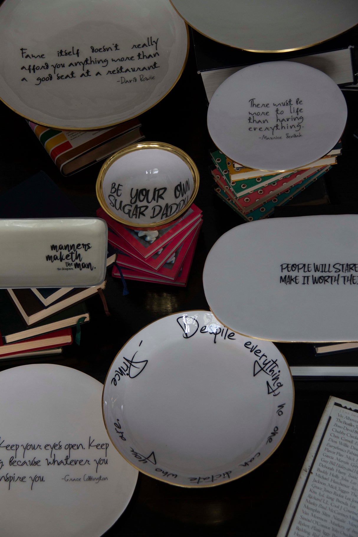 Bowl With Quote | David Bowie: “Fame Itself Doesn’t Really Afford You Anything More Than A Good Seat At A Restaurant”