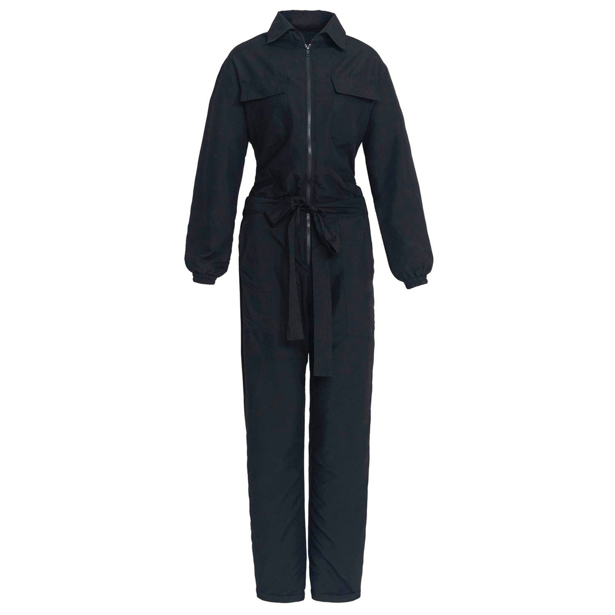 Amelia Recycled Travel Jumpsuit Black - Sumiye Co
