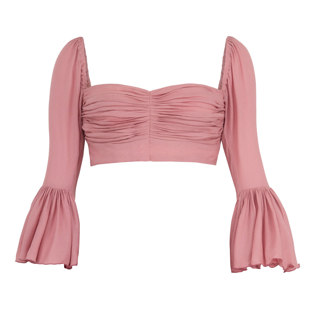 Flared Bamboo Top in Blush - Sumiye Co