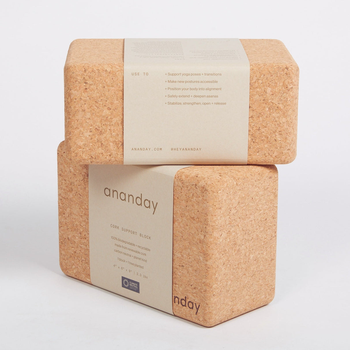 Cork Yoga Block Set - Sumiye Co